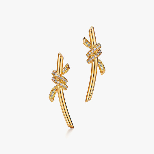 Earrings in Gold with Diamonds