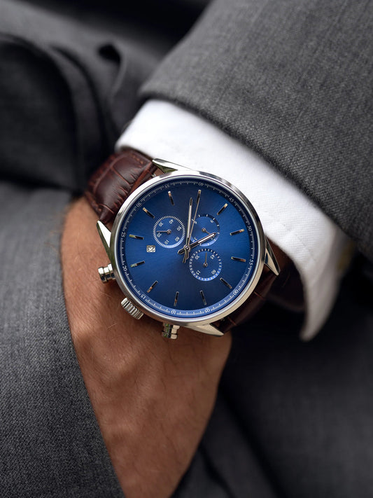 The Chrono S200 - Blue/Leather